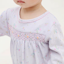 Load image into Gallery viewer, Albetta - Alyssa Floral Print Pointelle Baby Grow

