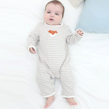 Load image into Gallery viewer, Albetta - Ceochet Fox Striped Baby Grow

