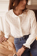 Load image into Gallery viewer, In April white embroidered blouse R6108
