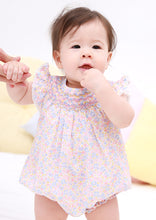 Load image into Gallery viewer, Albetta- Jeanne smocked romper
