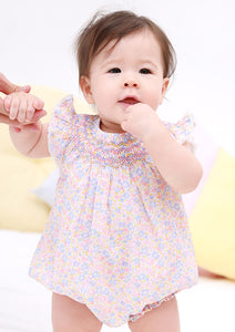 Albetta- Jeanne smocked romper