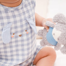 Load image into Gallery viewer, Albetta- Puppy gingham romper
