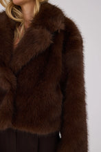 Load image into Gallery viewer, A View - Brown Faux Fur Jacket
