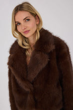Load image into Gallery viewer, A View - Brown Faux Fur Jacket
