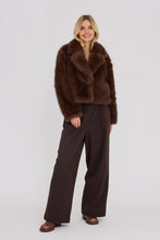 Load image into Gallery viewer, A View - Brown Faux Fur Jacket
