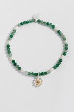 Load image into Gallery viewer, Estella Bartlett Wildflower green and pearl bracelet
