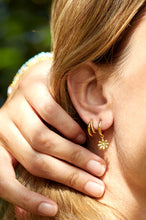 Load image into Gallery viewer, Estella Bartlett - Pave Curl Hoops Gold Plated
