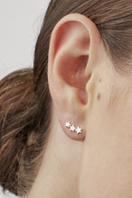 Load image into Gallery viewer, Estella Bartlett Trio Star vSilver Stud Earrings
