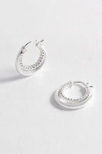 Load image into Gallery viewer, Estella Bartlett - Twisted Double Hoops Silver Plated
