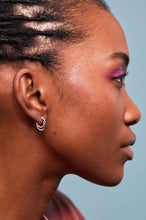 Load image into Gallery viewer, Estella Bartlett - Twisted Double Hoops Silver Plated
