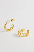 Load image into Gallery viewer, Estella Bartlett - Textured Oval Hoops
