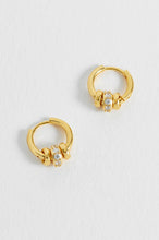 Load image into Gallery viewer, Estella Bartlett Gold Triple Disc Hoop Earrings
