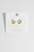 Load image into Gallery viewer, Estella Bartlett Gold Triple Disc Hoop Earrings
