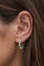 Load image into Gallery viewer, Estella Bartlett - Wellness Amazonite Coco Beaded Hoops
