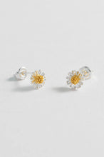 Load image into Gallery viewer, Estella Bartlett Mini Wildflower Silver Plated Earrings
