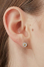 Load image into Gallery viewer, Estella Bartlett Mini Wildflower Silver Plated Earrings
