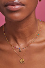Load image into Gallery viewer, Estella Bartlett Hammered Disc Pendant Necklace
