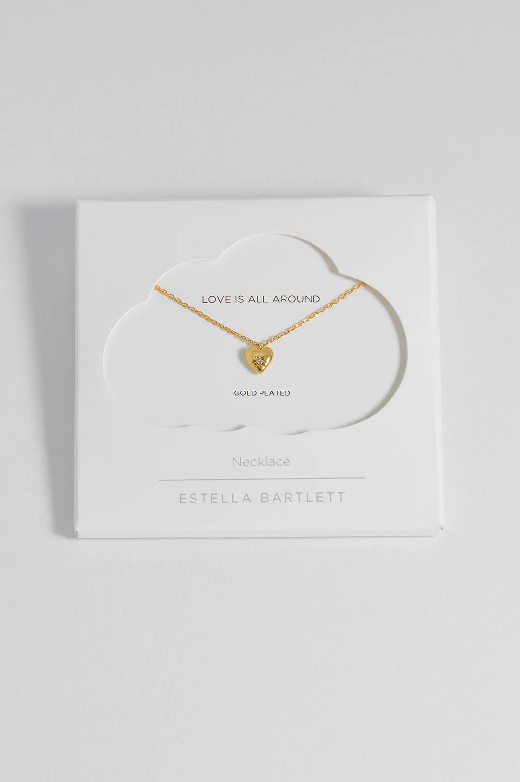 Estella Bartlett Puffy Heart Necklace