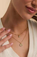 Load image into Gallery viewer, Estella Bartlett - Gold CZ Four Leaf Clover Necklace
