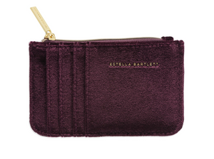 Estella Bartlett - Quilted Card Purse - Burgundy