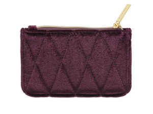 Estella Bartlett - Quilted Card Purse - Burgundy