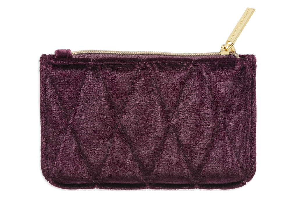 Estella Bartlett - Quilted Card Purse - Burgundy