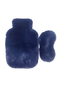 Nooki - Faux Fur Hot Water Bottle & Eye Mask Set
