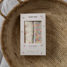 Load image into Gallery viewer, Avery Row Muslin swaddles - set of 2
