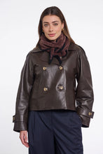 Load image into Gallery viewer, Rino &amp; Pelle - Triangle Coffee Black Scarf

