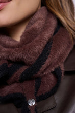 Load image into Gallery viewer, Rino &amp; Pelle - Triangle Coffee Black Scarf
