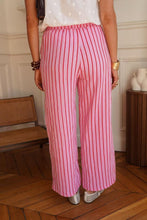 Load image into Gallery viewer, In April pink stripe trouser - T122
