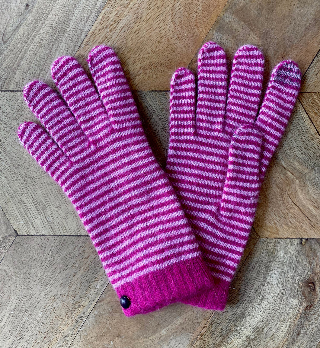 Santacana - Striped Wool Gloves