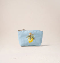 Load image into Gallery viewer, Elizabeth Scarlett French Blue Cotton Coin Purse
