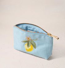 Load image into Gallery viewer, Elizabeth Scarlett French Blue Cotton Coin Purse
