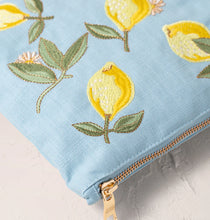 Load image into Gallery viewer, Elizabeth Scarlett French Blue Canvas Everyday Pouch
