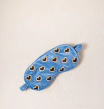 Load image into Gallery viewer, Elizabeth Scarlett Cornflower Blue Velvet Eye Mask
