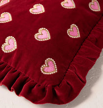 Load image into Gallery viewer, Elizabeth Scarlett - Love Hearts Frill Pouch
