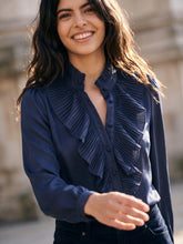 Load image into Gallery viewer, Nooki - Marlow Blouse Navy

