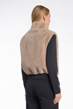 Load image into Gallery viewer, Rino &amp; Pelle Short Faux Fur Waistcoat Oat
