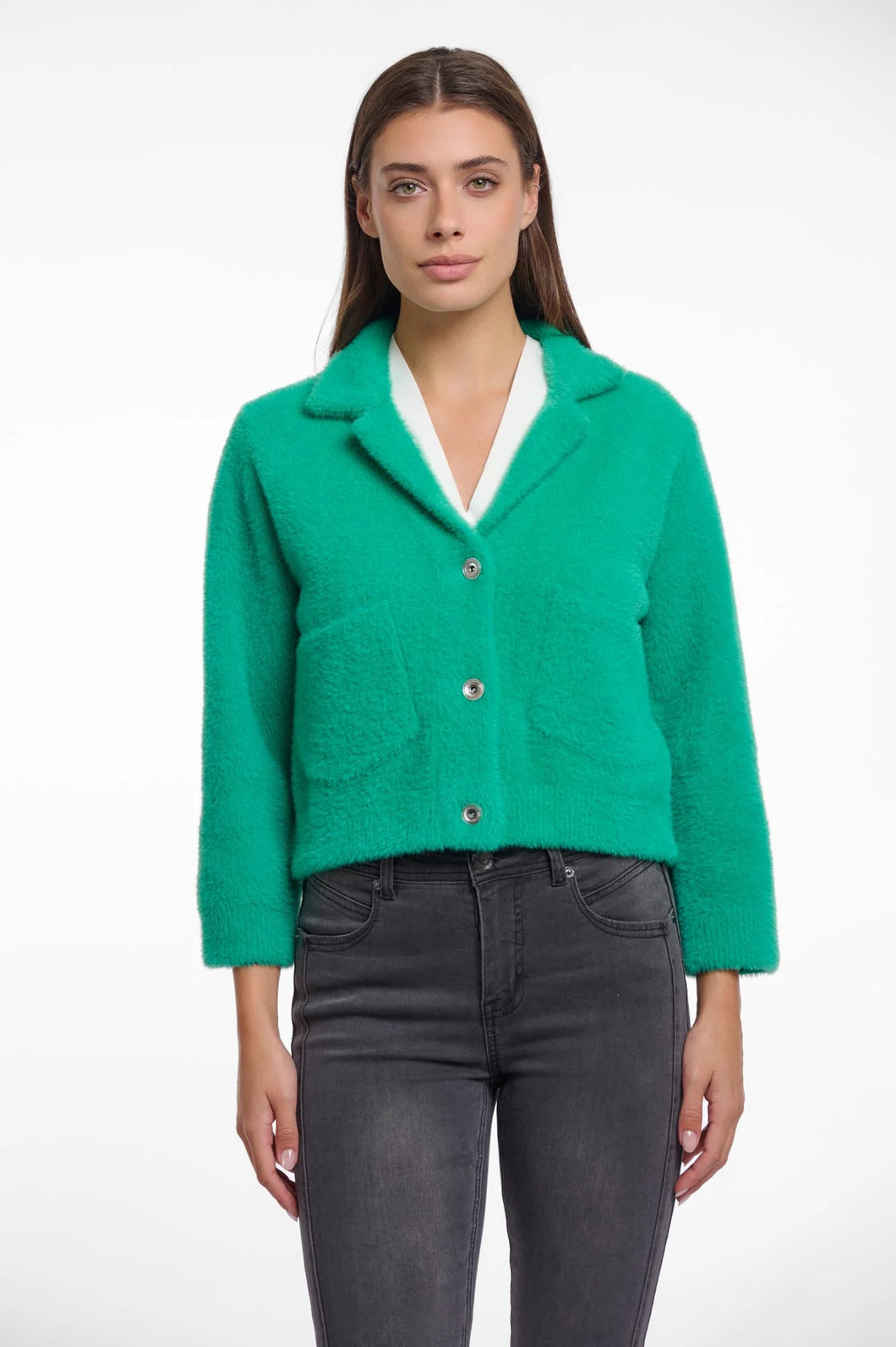 Rino & Pelle Norah - Short Cardigan - Clover Green