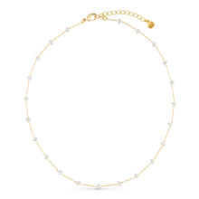 Load image into Gallery viewer, Orelia - Pearl Stationed Chain Necklace
