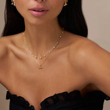 Load image into Gallery viewer, Orelia - Pearl Stationed Chain Necklace
