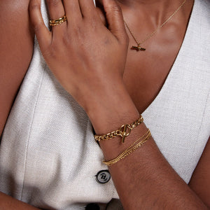 Orelia - LUXE t-bar bracelet