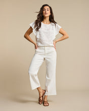 Load image into Gallery viewer, Red Button Conny Linen/ Cotton Off White High Rise
