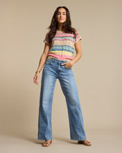 Load image into Gallery viewer, Red Button - Claudette Slanted Seam Light Blue High Rise

