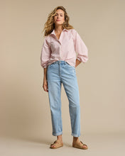 Load image into Gallery viewer, Red Button - Caitlina Sidepatch Light Blue High Rise
