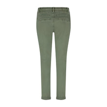 Load image into Gallery viewer, Red Button - Tessy Crop Slub-Twill Trousers, Tea Green
