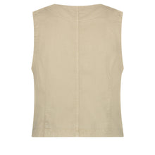 Load image into Gallery viewer, Red Button - Cotton Linen Waistcoat, Pebble
