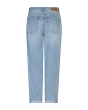 Load image into Gallery viewer, Red Button - Caitlina Sidepatch Light Blue High Rise
