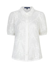 Load image into Gallery viewer, Red Button Victoria Flower Shirt
